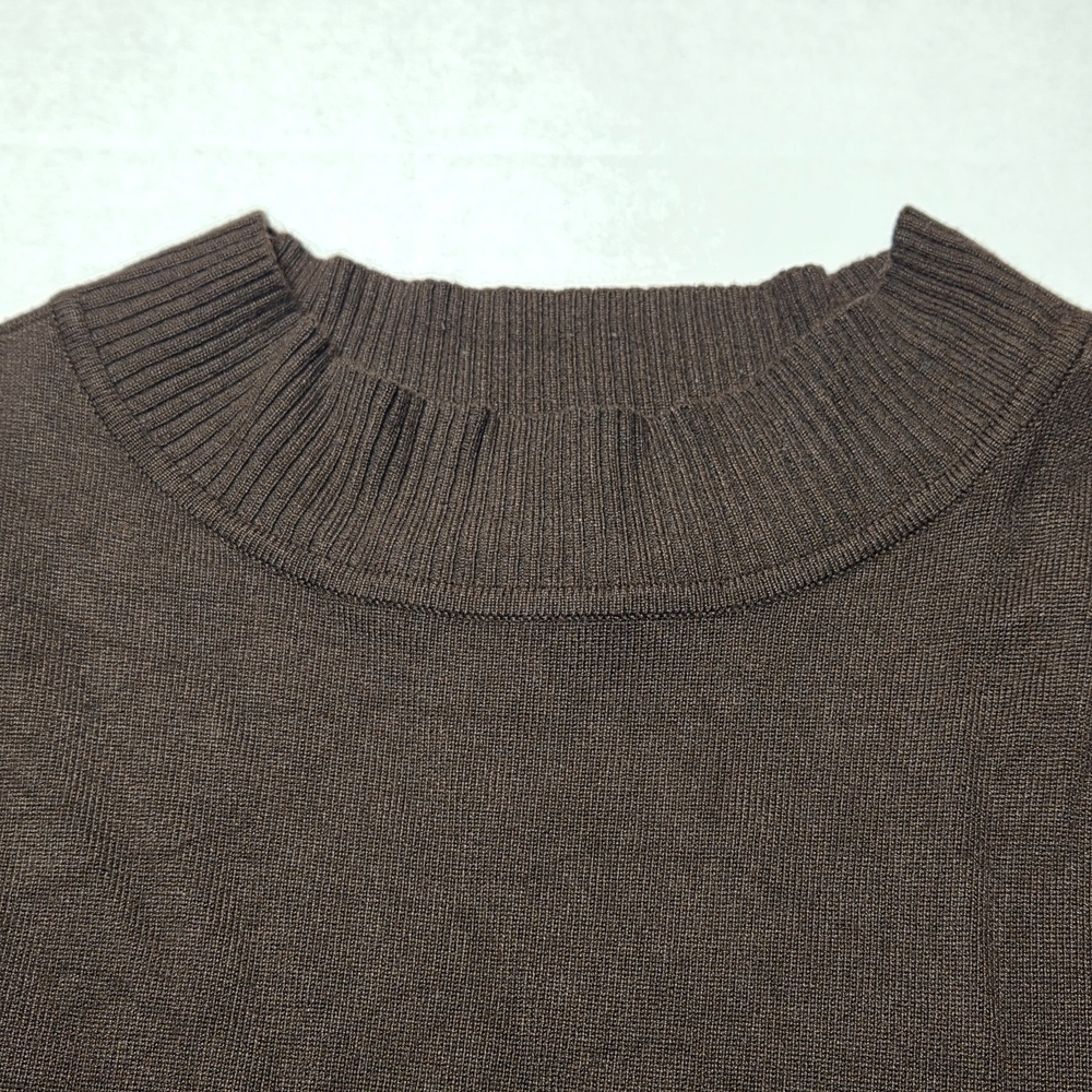 Womens Plus Size‎ 2X Rich Brown Lightweight Sweater - Picture 2 of 6